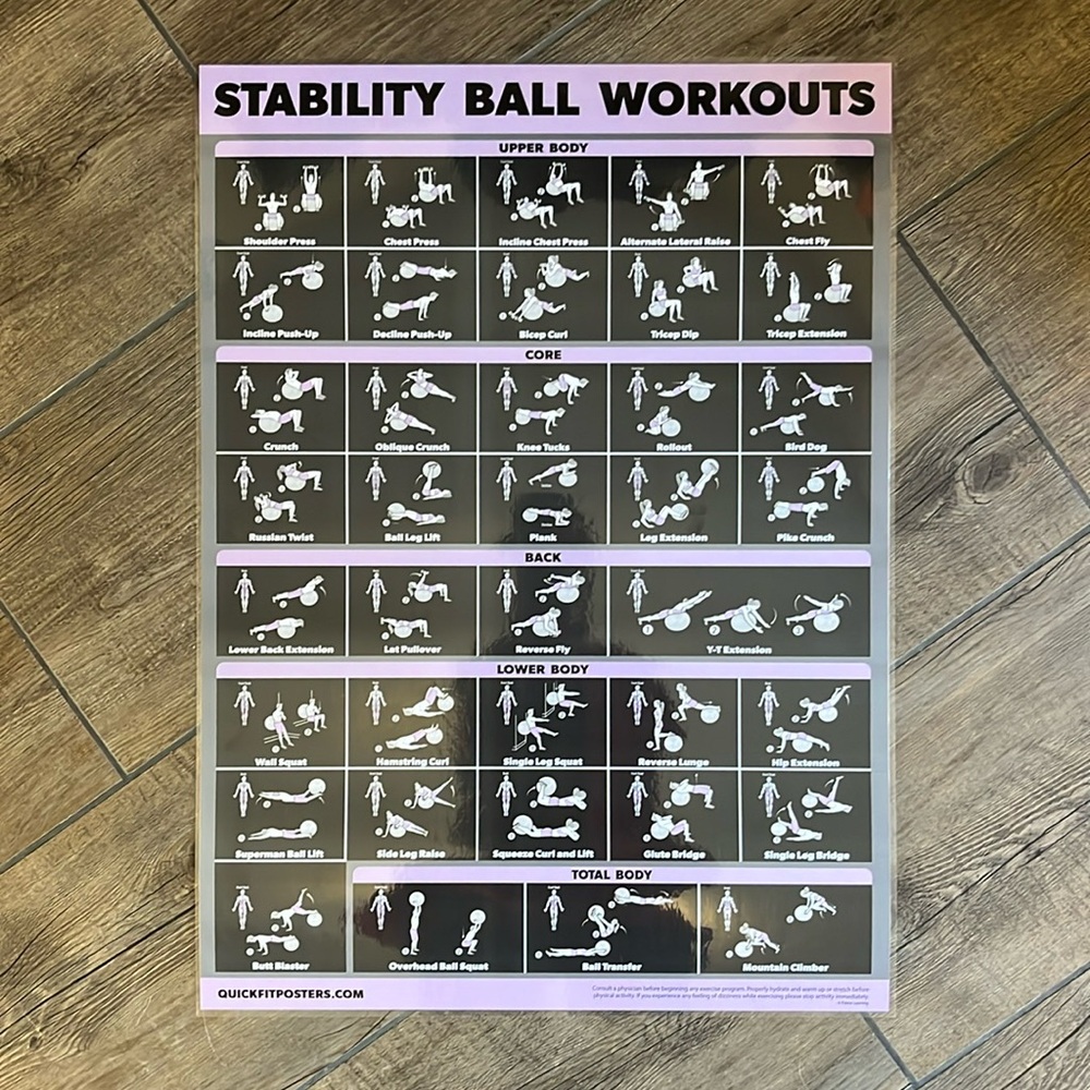 Workout posters - reversible